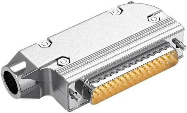 Main image of 1PCS DB50 Welding Connector 45° 90° Degree Shell Gold-Plated 50Pin Male Female Servo Plug Industrial Grade DB 50 Soldering Joint(HDB50SM-90)