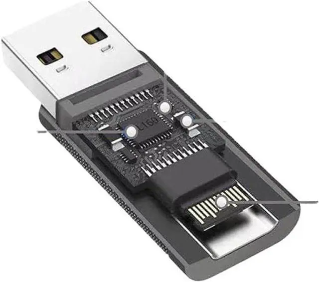 Alt view image 4 of 4 - USB 3.2 Type-C to USB-A Adapter, 10 Gbps Data Transfer, Reversible USB-C Female to USB-A Male Converter for and Audio
