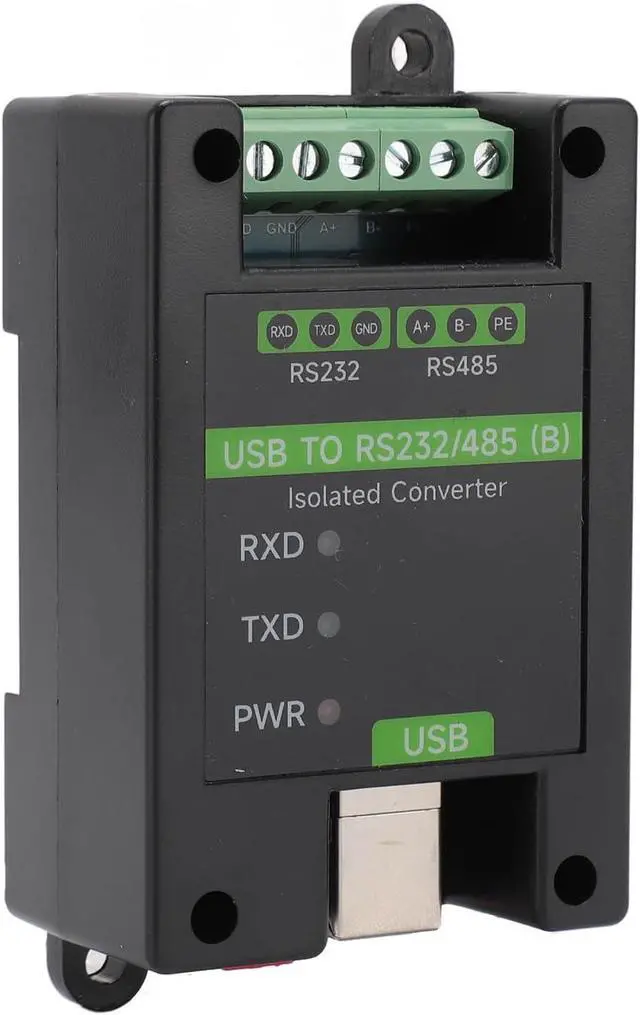 Main image of USB to RS232 RS485 Converter, FT232RNL Chip Industrial Grade Isolated USB Converter with 3 LED Indicator, Support Multi Communication Interface Conversion & Multi System, Ideal