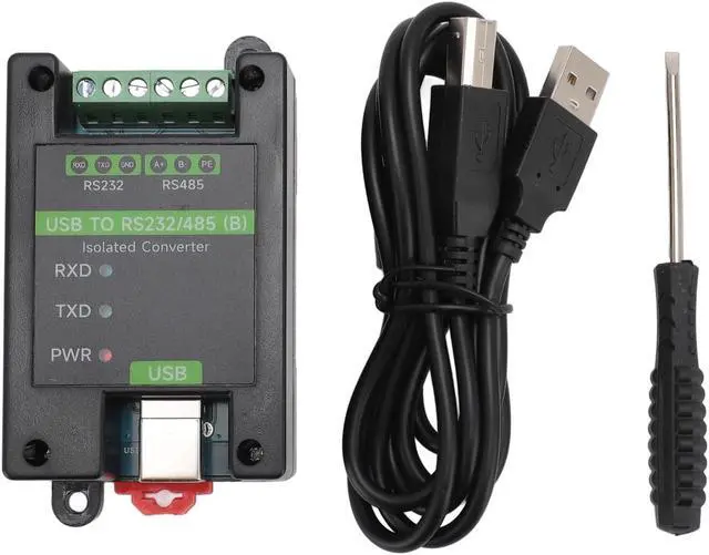 Alt view image 6 of 7 - USB to RS232 RS485 Converter, FT232RNL Chip Industrial Grade Isolated USB Converter with 3 LED Indicator, Support Multi Communication Interface Conversion & Multi System, Ideal