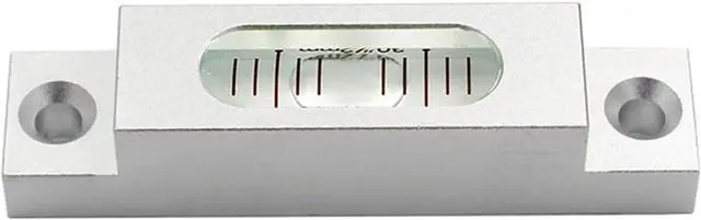 Main image of Aluminum Submit Bar Bubble Level 66 * 15 * 14mm Long Spirit leveling Bead Blisters with Mounting Hole 1PCS(0.15-White-in-White)