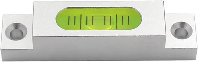 Alt view image 4 of 4 - Aluminum Submit Bar Bubble Level 66 * 15 * 14mm Long Spirit leveling Bead Blisters with Mounting Hole 1PCS(0.15-White-in-White)