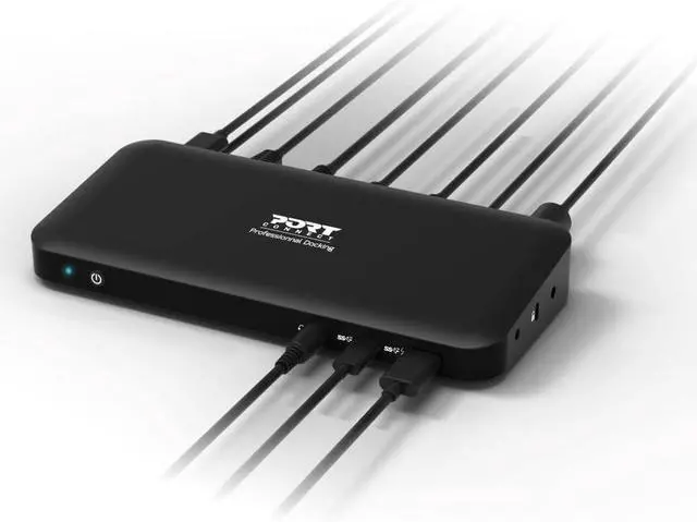 Alt view image 2 of 7 - PORT DESIGN USB-C Docking Station - 9 Ports, 3x 4K, 85W