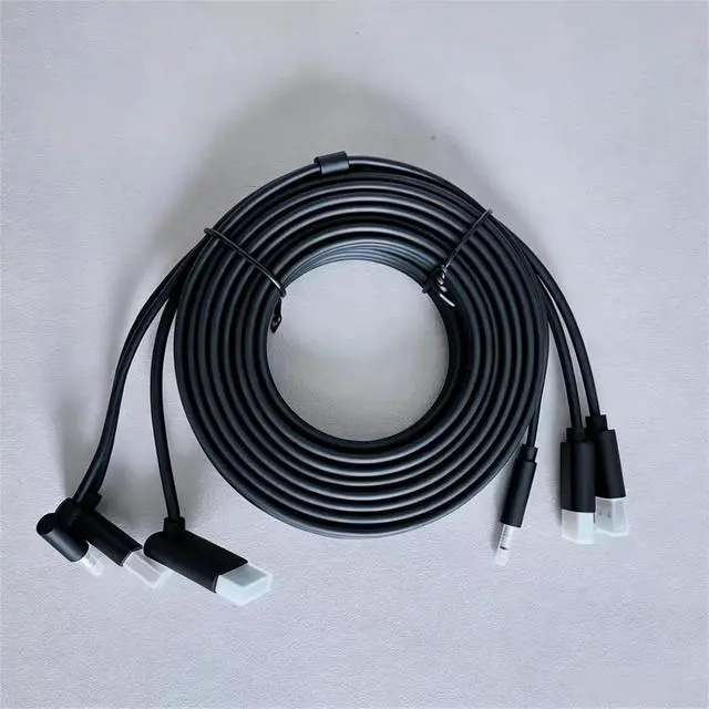 Alt view image 5 of 6 - High-Speed Stable Transmission HDMI-Compatible USB Power Integrated Replacement Cord,Compatible for HTC Vive 5M 3-in-1 VR Link Cable VR Gaming Headset Connection Accessories