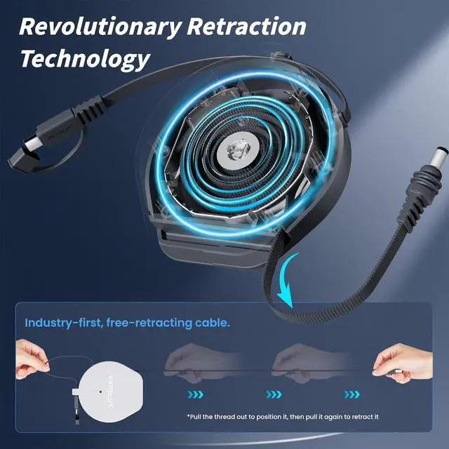 Alt view image 2 of 7 - Starlink Mini Cable 6.5FT, USB-C Retractable Cable with Smart Protocol Chip, Starlink Mini Mount, Starlink Mini Suction Cup Mount with Quick-Release Design for Cars/RV/Boats/Sunroof/Glass