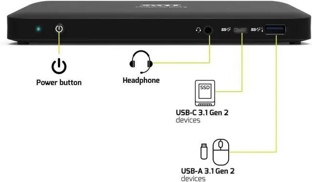 Alt view image 5 of 7 - PORT DESIGN USB-C Docking Station - 9 Ports, 3x 4K, 85W