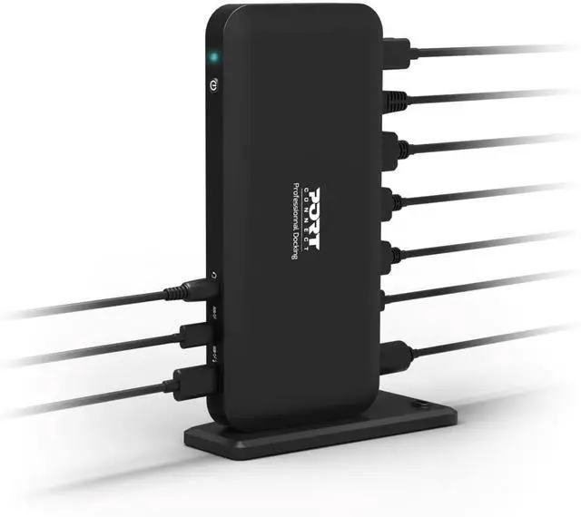 Alt view image 7 of 7 - PORT DESIGN USB-C Docking Station - 9 Ports, 3x 4K, 85W