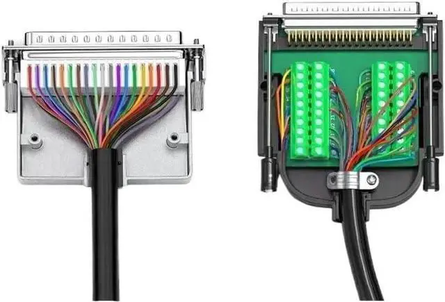 Alt view image 5 of 6 - DB37 Solder-Free Connector Small Volume 37Pin Wiring Terminal Joint Adapter DB 37 Pin Male Female Connectors(Male-Punch Pin-B)