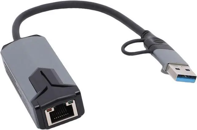 Alt view image 4 of 7 - 5G USB 3.0 Ethernet Adapter 5000Mbps Fast USB to Ethernet Adapter for 10 MacOS Users