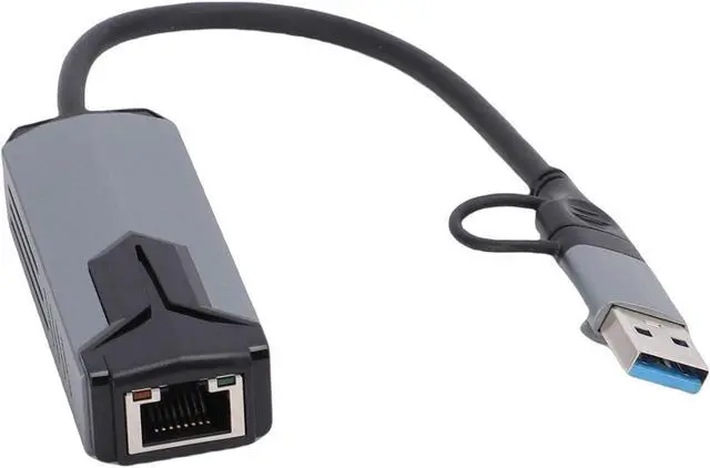 Alt view image 6 of 7 - 5G USB 3.0 Ethernet Adapter 5000Mbps Fast USB to Ethernet Adapter for 10 MacOS Users