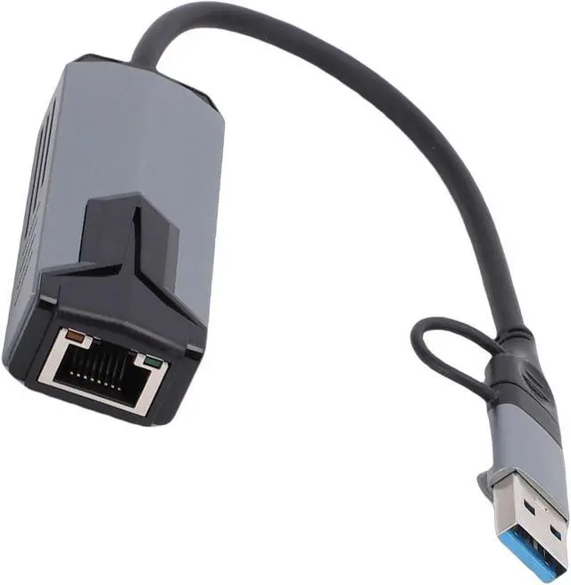 Alt view image 7 of 7 - 5G USB 3.0 Ethernet Adapter 5000Mbps Fast USB to Ethernet Adapter for 10 MacOS Users
