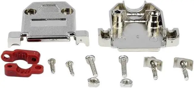 Alt view image 6 of 6 - 44Pin Gold-Plated Male Female Head Plug Industrial 3-Rows DB44 Welding Connector DB 44 Core Connectors Chromium Plating Shell(Female-Solid Pin)