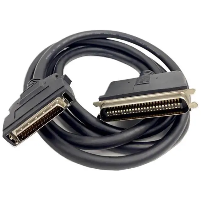 Alt view image 2 of 7 - SCSI Cable HPDB50 to CN50 Connecctor Cable SCSI HPDB50-pin to CN50-pin Power Cable 2Meter Scanner Cable