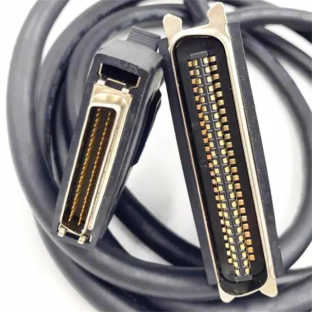 Alt view image 3 of 7 - SCSI Cable HPDB50 to CN50 Connecctor Cable SCSI HPDB50-pin to CN50-pin Power Cable 2Meter Scanner Cable