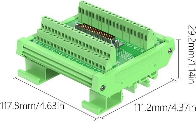 Alt view image 4 of 7 - D SUB Serial Port Crimp 9 / D15 / D25 / D37 / D50 / D62 / D78 Male Female Connector Industrial Rail Type D SUB Terminal Connector