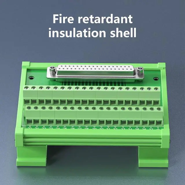 Alt view image 6 of 7 - D SUB Serial Port Crimp 9 / D15 / D25 / D37 / D50 / D62 / D78 Male Female Connector Industrial Rail Type D SUB Terminal Connector