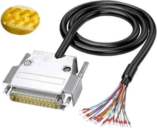 Alt view image 2 of 7 - DB9 DB15 DB25 Connector Cable Industrial Male Female Connector Shielded Signal Wire 9/15/25 Pin Com RS232 Serial Port Line(DB37 Male,1M)