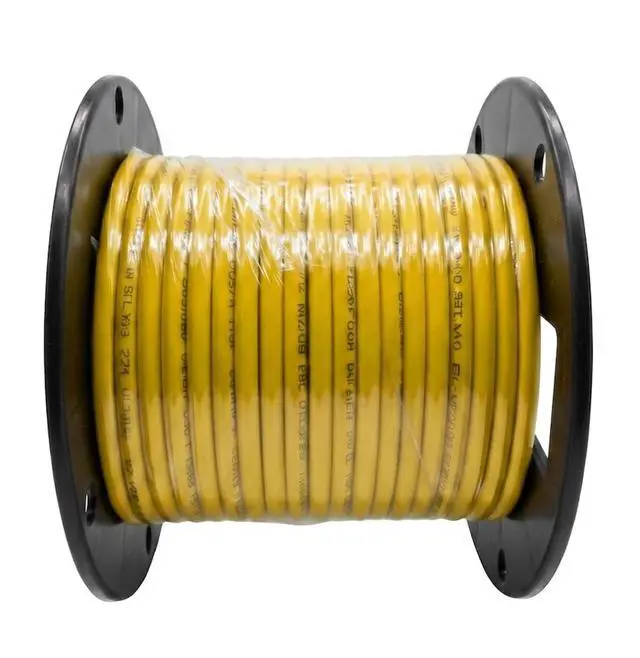 Main image of AiCat Cat6 Ethernet Cable 100ft - 23 AWG, CMR, Insulated Solid Bare Copper Wire Cat6 Cable with Noise Reducing Cross Separator - 550MHZ / 10 Gigabit Speed, UTP Cat6 Cable 100ft PoE++ (4PPoE) - Yellow