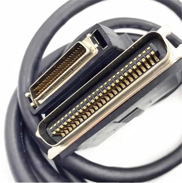 Alt view image 4 of 7 - SCSI Cable HPDB50 to CN50 Connecctor Cable SCSI HPDB50-pin to CN50-pin Power Cable 2Meter Scanner Cable