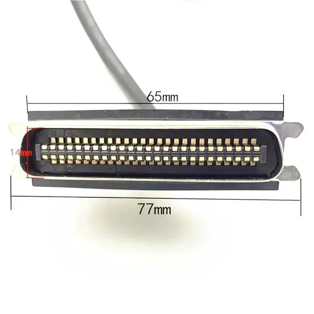 Alt view image 5 of 7 - SCSI Cable HPDB50 to CN50 Connecctor Cable SCSI HPDB50-pin to CN50-pin Power Cable 2Meter Scanner Cable
