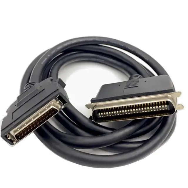 Alt view image 7 of 7 - SCSI Cable HPDB50 to CN50 Connecctor Cable SCSI HPDB50-pin to CN50-pin Power Cable 2Meter Scanner Cable