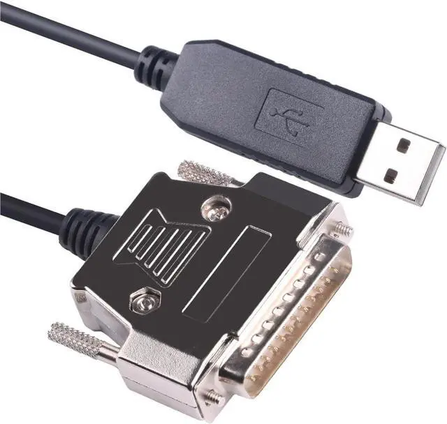 Alt view image 2 of 5 - USB to DB25 Male Printer RS232 Serial Cable for Printer TM-T88VI TM-T88VRS232 Serial Adapter(5m)