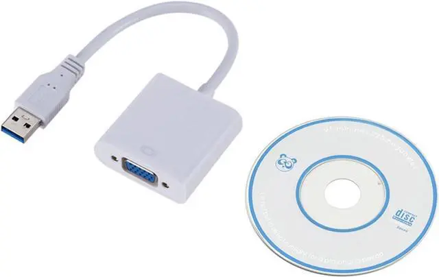 Main image of USB3.0 to VGA Adapter USB 3. to External Graphics Card Supports WIN7/8/10 HD Conversion(White)