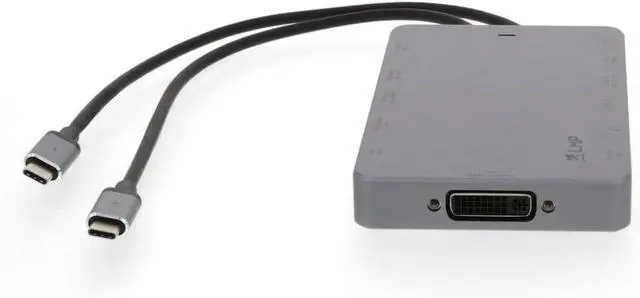 Alt view image 3 of 4 - LMP Display Dock 2 with USB 3.2 Gen 1 (3.1 Gen 1) Type-C Wire Grey