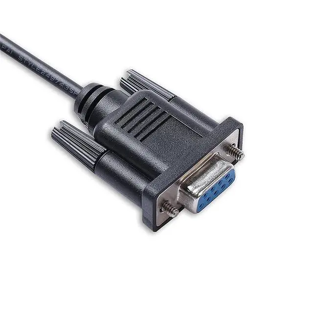 Alt view image 3 of 5 - 9 Pin D-Sub DB9 Female to mini USB Left and Right Angled L Shape RS232 Serial Downloading Data Cable(3m,Mini Left Angled)