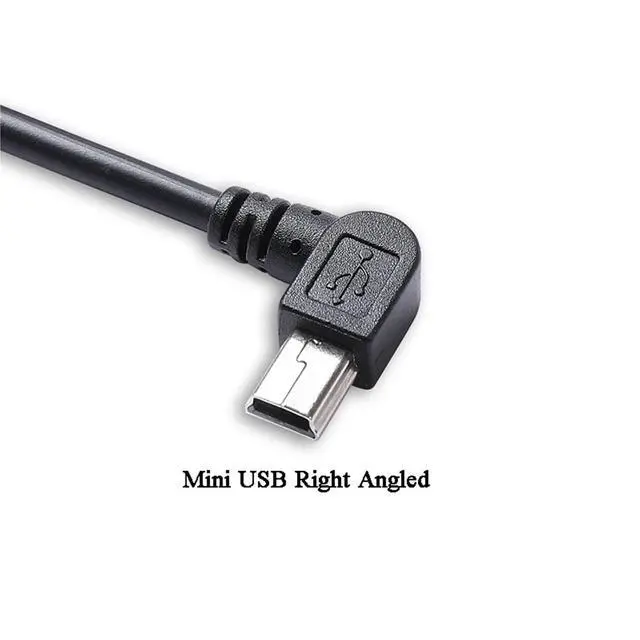 Alt view image 4 of 5 - 9 Pin D-Sub DB9 Female to mini USB Left and Right Angled L Shape RS232 Serial Downloading Data Cable(3m,Mini Left Angled)