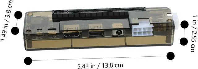 Alt view image 2 of 7 - Gadpiparty Graphics Card Adapter Abs External Gpu PCB Electronic Laptops Video Card Dock