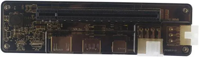Alt view image 3 of 7 - Gadpiparty Graphics Card Adapter Abs External Gpu PCB Electronic Laptops Video Card Dock