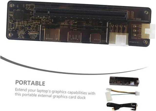 Alt view image 4 of 7 - Gadpiparty Graphics Card Adapter Abs External Gpu PCB Electronic Laptops Video Card Dock