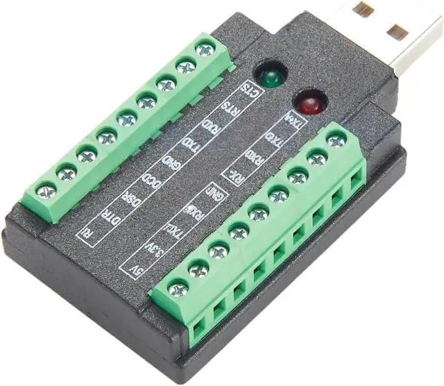 Alt view image 3 of 7 - Industrial 4 in 1 USB to RS232 RS485 RS422 Serial Converter withChip USB 2.0 A to Terminal Block Adapter