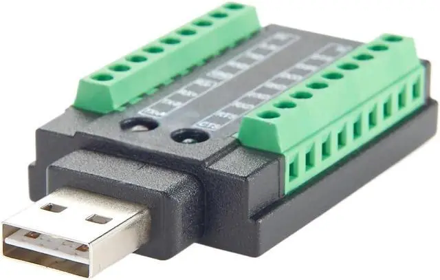 Alt view image 6 of 7 - Industrial 4 in 1 USB to RS232 RS485 RS422 Serial Converter withChip USB 2.0 A to Terminal Block Adapter
