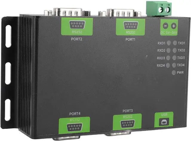Alt view image 2 of 7 - USB to for RS232 Converter Industrial Isolated Original FT4232HL Chip Wall Mountable USB to for DB9 Male Adapter for for Stable and Communicating Compatibility