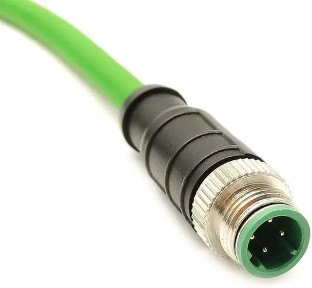 Alt view image 4 of 6 - M12 4 Pin D Code Male to Ethernet Cable Aviation Plug Communication Industrial Connection Line for Encoder Automation PLC Network CAT5e Flexible Shield Waterproof 32.8ft/10Meter(3.28ft)