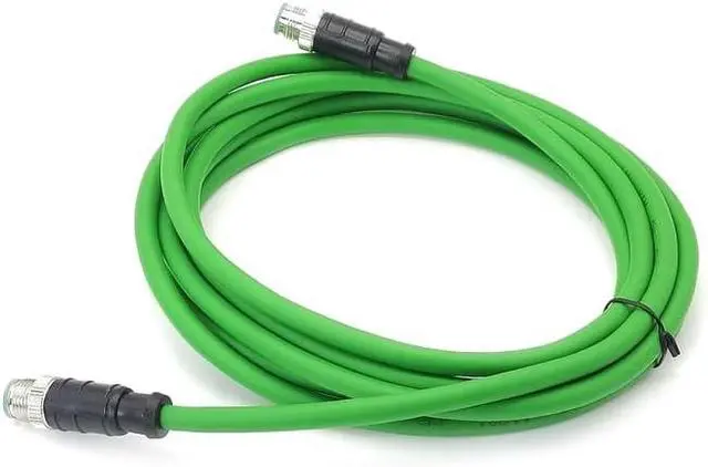 Alt view image 5 of 6 - M12 4 Pin D Code Male to Ethernet Cable Aviation Plug Communication Industrial Connection Line for Encoder Automation PLC Network CAT5e Flexible Shield Waterproof 32.8ft/10Meter(3.28ft)
