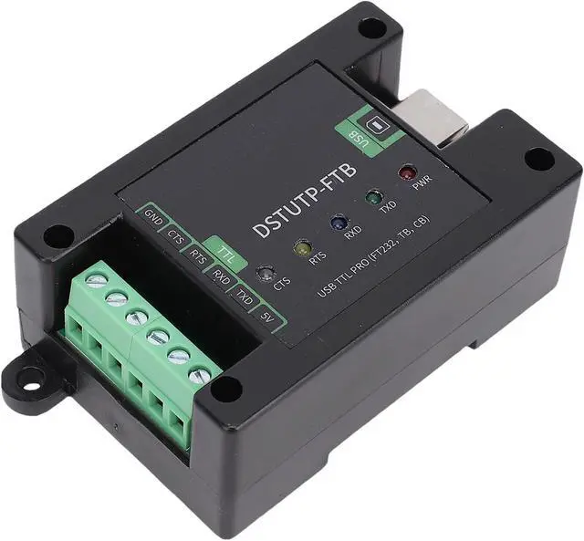 Alt view image 4 of 7 - Qinlorgo USB to TTL Adapter, FT232 Chip Serial Converter with 5.0mm Screw Terminals, Independent Power & Signal Isolation Circuits, Protective Lights & 5 Circuit Indicators for Device