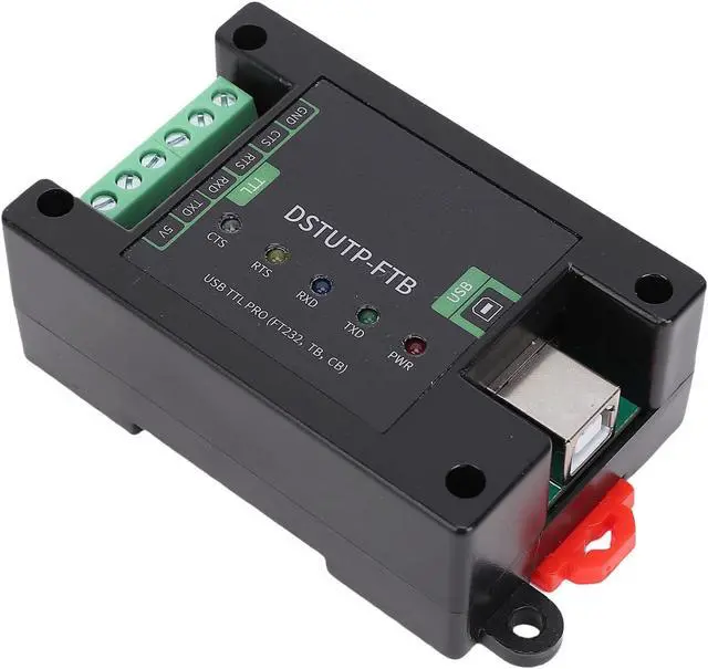 Alt view image 7 of 7 - Qinlorgo USB to TTL Adapter, FT232 Chip Serial Converter with 5.0mm Screw Terminals, Independent Power & Signal Isolation Circuits, Protective Lights & 5 Circuit Indicators for Device