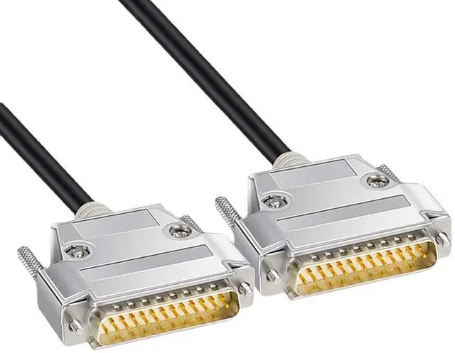 Alt view image 3 of 7 - RS232 DB25 Male Female Connection Cable 26AWG Wire Various Length Option, Black Instrumentation Data Cable