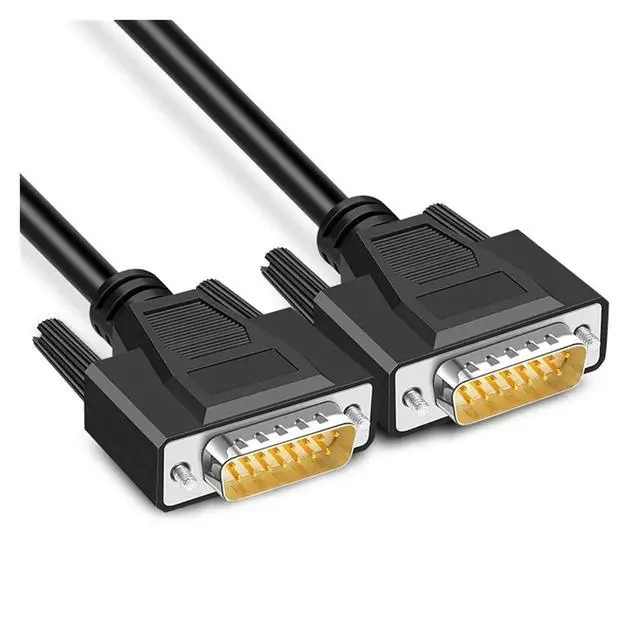 Alt view image 4 of 4 - 15Pin Industrial Grade Cable Male to Male to Female DB15 Data Extension Cord 2 Row 15 Pin Serial Parallel Port Shielded Wire(Female to Male,5M)