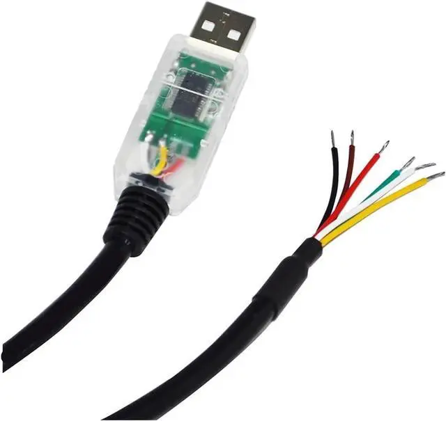 Main image of Industrial F&T>D*I FT232RL CHIP USB to RS485 Converter 6 CORE 6PIN WE Communication Cable GND Data A+ B- 120R USB-RS485-WE-5000-BT(5M,Transparent USB Case)
