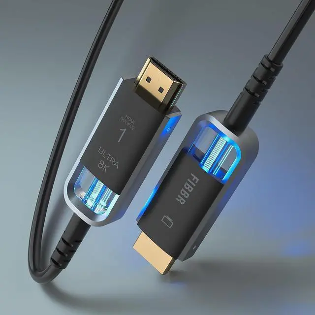 Alt view image 2 of 4 - Ultra8K II 56Gbps Fiber Optic HDMI Cable 2M, 56Gbps High-Speed HDMI 2.1 Cable, Supports 8K@60Hz, 4K@120Hz, 10K@120Hz, DSC, eARC, Dolby HDCP 2.2&2.3, HDR10, Compatible with PS5/TV/Xbox Series X/PC