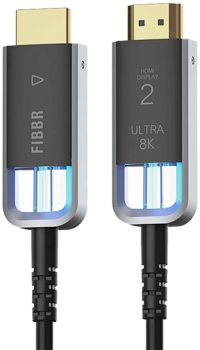 Alt view image 4 of 4 - Ultra8K II 56Gbps Fiber Optic HDMI Cable 2M, 56Gbps High-Speed HDMI 2.1 Cable, Supports 8K@60Hz, 4K@120Hz, 10K@120Hz, DSC, eARC, Dolby HDCP 2.2&2.3, HDR10, Compatible with PS5/TV/Xbox Series X/PC