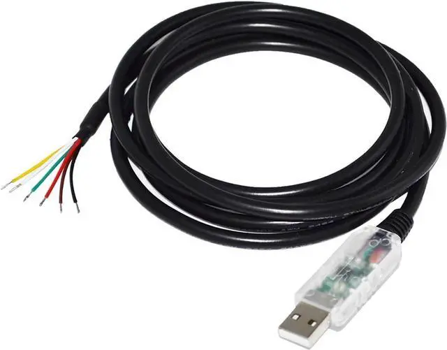 Alt view image 2 of 4 - F&T>D*I FT232RL USB to RS485 6 CORE 6P WE Converter Serial Communication Cable Compatible USB-RS485-WE-1800-BT GND Data A+ B- 120R(1.8M,Black USB Case)