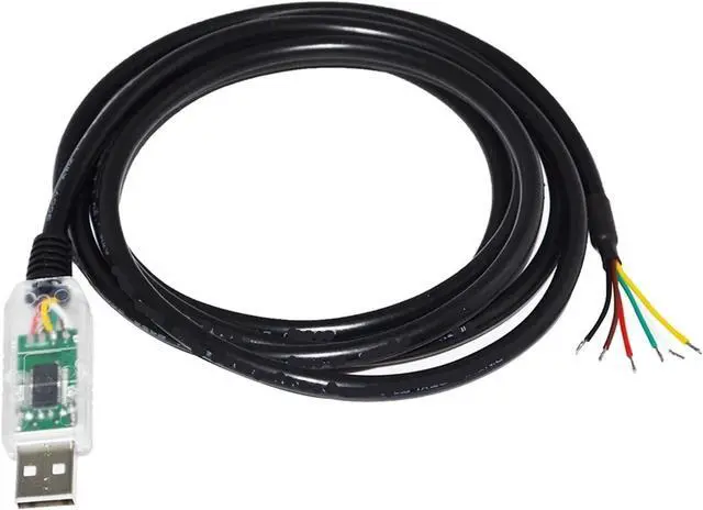 Alt view image 3 of 4 - F&T>D*I FT232RL USB to RS485 6 CORE 6P WE Converter Serial Communication Cable Compatible USB-RS485-WE-1800-BT GND Data A+ B- 120R(1.8M,Black USB Case)