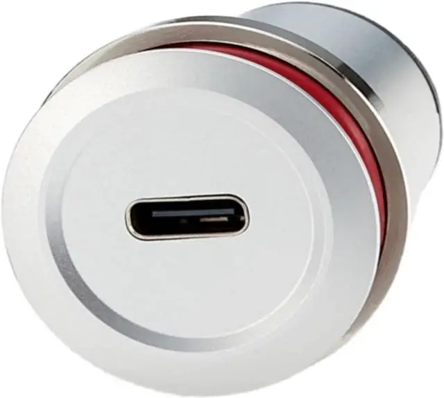 Alt view image 5 of 6 - USB 2.0 to USB 3.1 Type C Panel Mount, USB-A Female to USB-C Female Flush Mount Pass Through Connector for Data Transfer and Fast(2PCS)