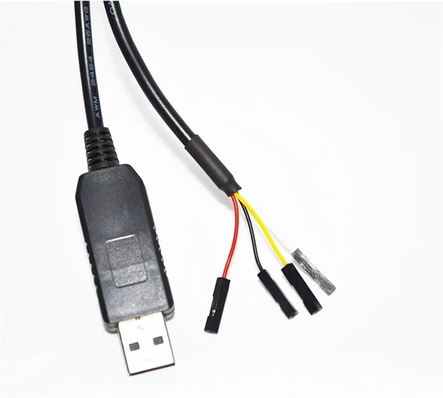 Alt view image 2 of 4 - F/;TD/;1 FT232RL USB to RS232 Converter 4PIN 4 Way d/po-nt DEBUG Download Cable Fit Compatible with PINOUT VCC GND TXD RXD(3m)