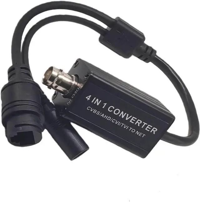 Alt view image 7 of 7 - Universals Networking Converter with BNC RJ45 Interfaces for Security Systems Enabling 4 in 1 Analog to Conversion H.265 Networking Adapter